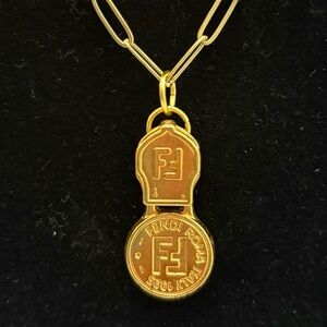 FENDI Authentic Necklace/ Charm/ Zipper Pull